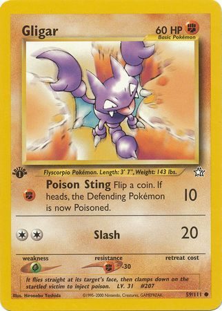 Gligar - 59/111 - 1st Edition