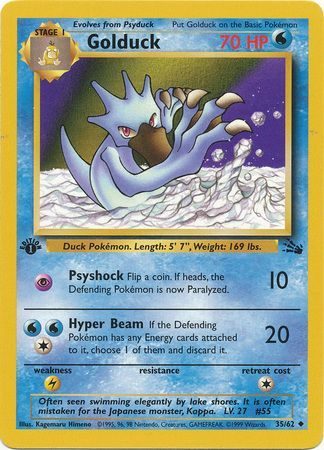 Golduck - 35/62 - 1st Edition