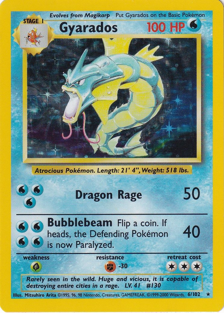 Gyarados - 6/102 - 4th Print (Holo)