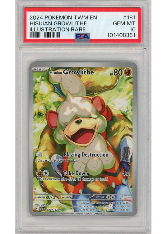 Hisuian Growlithe 181/167 PSA 10