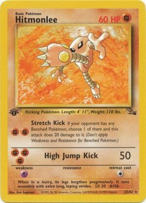 Hitmonlee - 22/62 - 1st Edition