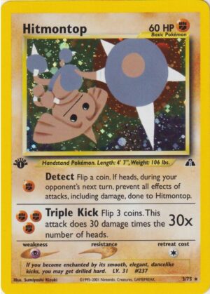 Hitmontop - 3/75 - 1st Edition (Holo)
