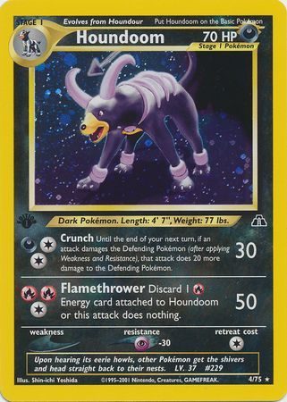 Houndoom - 4/75 - 1st Edition (Holo)