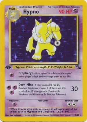 Hypno - 8/62 - 1st Edition (Holo)