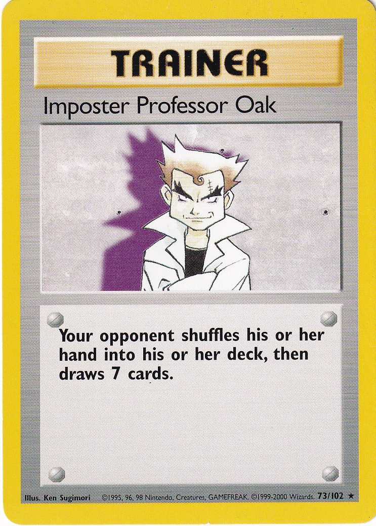 Impostor Professor Oak – 73/102 – 4th Print