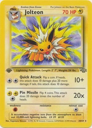 Jolteon - 20/64 - 1st Edition
