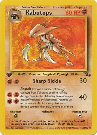 Kabutops - 24/62 - 1st Edition