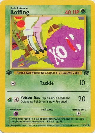 Koffing - 58/82 - 1st Edition