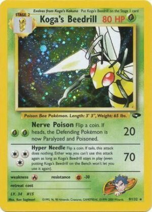 Koga's Beedrill - 9/132 (Holo)