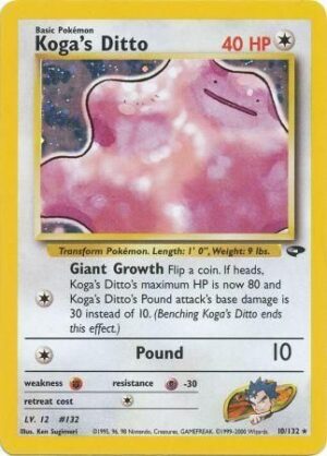 Koga's Ditto - 10/132 (Holo)