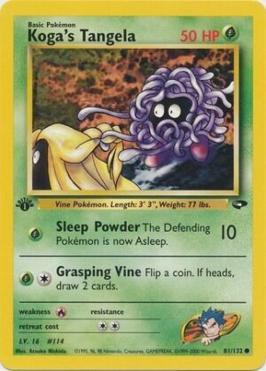Koga's Tangela - 81/132 - 1st Edition