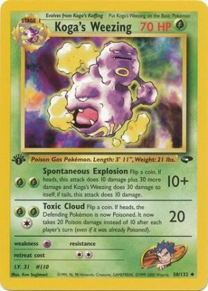 Koga's Weezing - 50/132 - 1st Edition