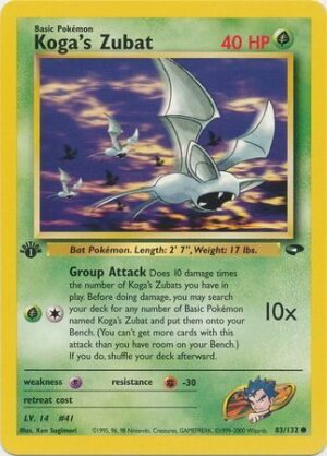 Koga's Zubat - 83/132 - 1st Edition