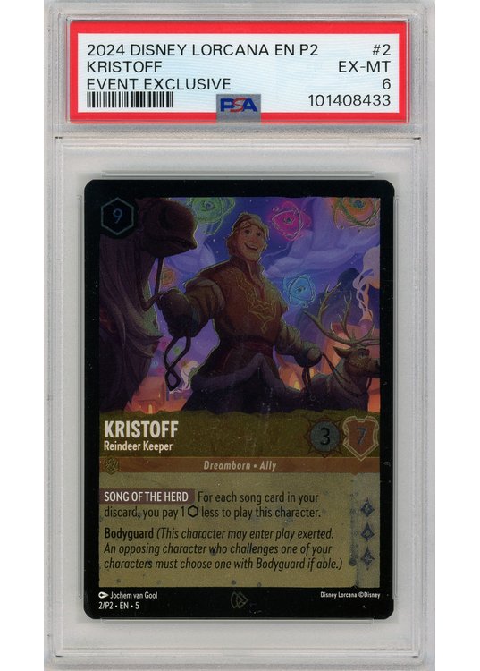 Kristoff (Event exclusive) (Lorcana) 2/P2 PSA 6