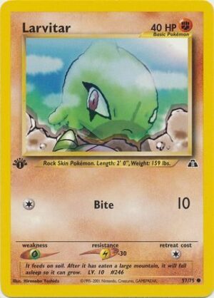 Larvitar - 57/75 - 1st Edition