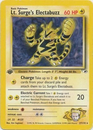 Lt. Surge's Electabuzz - 27/132 - 1st Edition