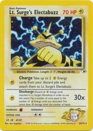 Lt. Surge's Electabuzz - 6/132 (Holo)