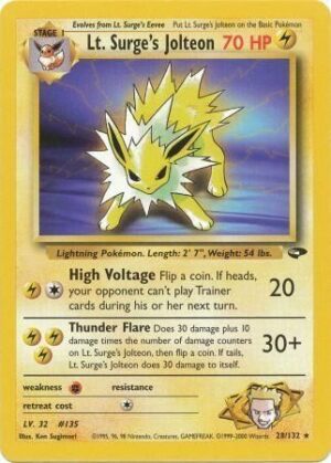 Lt. Surge's Jolteon - 28/132