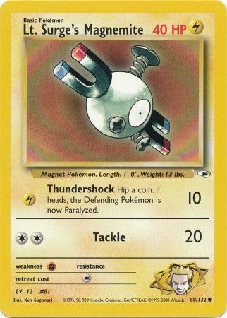 Lt. Surge's Magnemite - 80/132