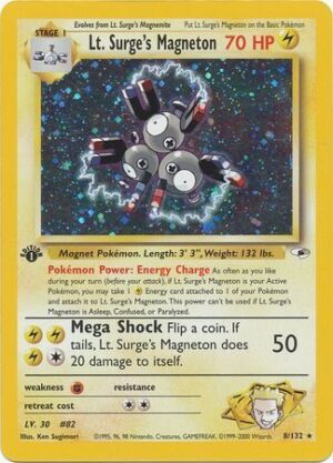 Lt. Surge's Magneton - 8/132 - 1st Edition (Holo)