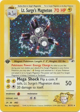 Lt. Surge's Magneton - 8/132 - 1st Edition (Holo)