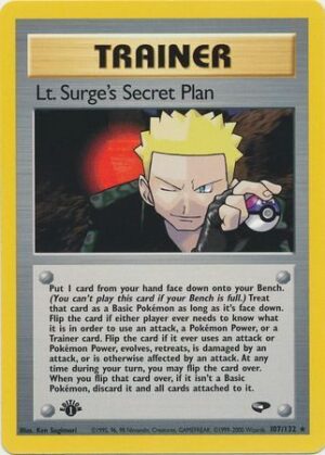 Lt. Surge's Secret Plan - 107/132 - 1st Edition