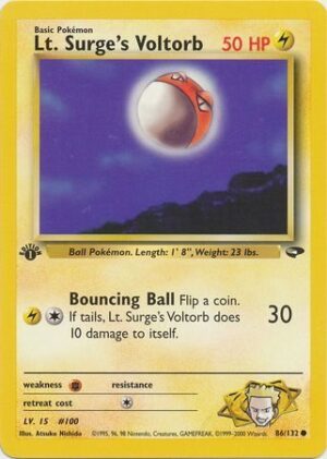 Lt. Surge's Voltorb - 86/132 - 1st Edition