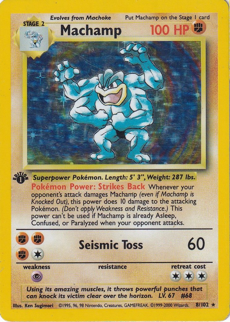 Machamp - 8/102 - 4th Print (Holo)