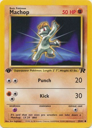 Machop - 59/82 - 1st Edition