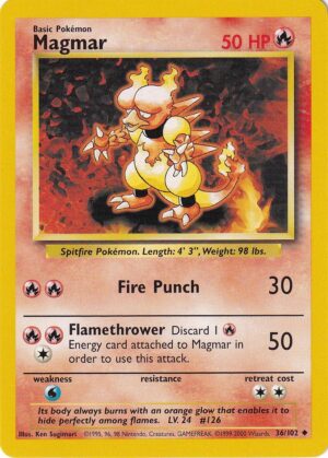 Magmar - 36/102 - 4th Print