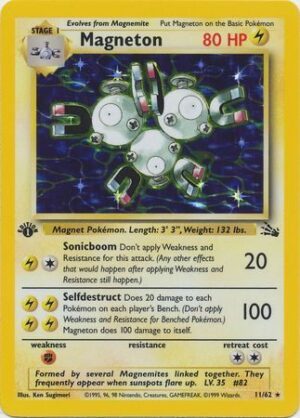 Magneton - 11/62 - 1st Edition (Holo)