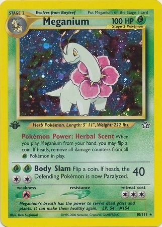 Meganium - 10/111 - 1st Edition (Holo)