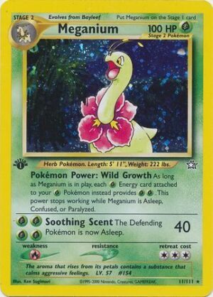 Meganium - 11/111 - 1st Edition (Holo)