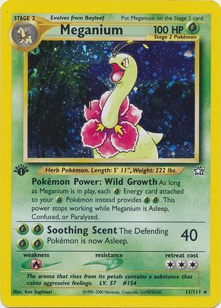 Meganium - 11/111 - 1st Edition (Holo)