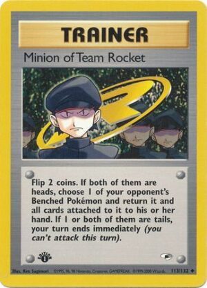 Minion of Team Rocket - 113/132 - 1st Edition
