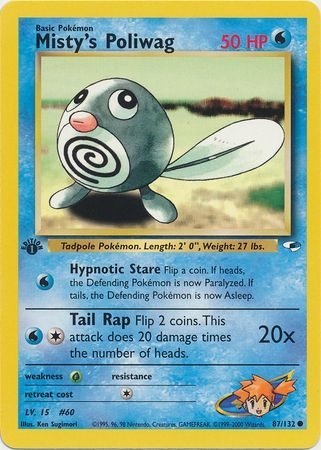 Misty's Poliwag - 87/132 - 1st Edition