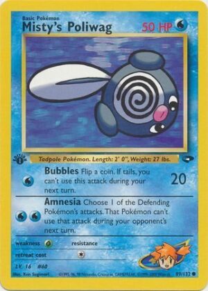 Misty's Poliwag - 89/132 - 1st Edition