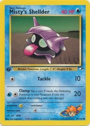Misty's Shellder - 89/132 - 1st Edition