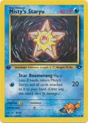 Misty's Staryu - 92/132 - 1st Edition