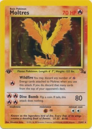 Moltres - 12/62 - 1st Edition (Holo)