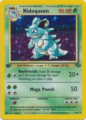 Nidoqueen - 7/64 - 1st Edition (Holo)