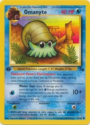 Omanyte - 52/62 - 1st Edition