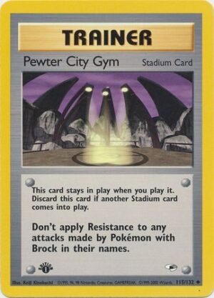 Pewter City Gym - 115/132 - 1st Edition