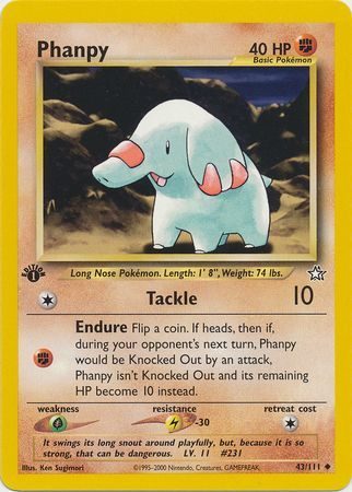 Phanpy - 43/111 - 1st Edition