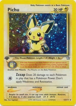 Pichu - 12/111 - 1st Edition (Holo)