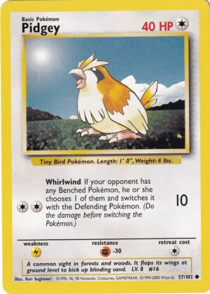 Pidgey - 57/102 - 4th Print