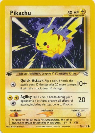 Pikachu - 70/111 - 1st Edition