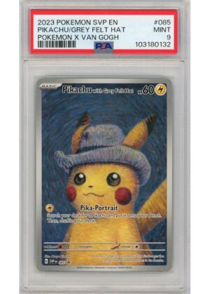 Pikachu with Grey Felt Hat SVP085 PSA 9