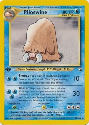 Piloswine - 44/111 - 1st Edition