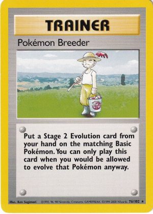 Pokémon Breeder - 76/102 - 4th Print
